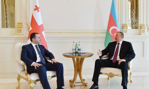 President Aliyev receives Georgia prime minister