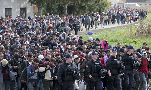 March of the migrants now 'out of control' as Croatia