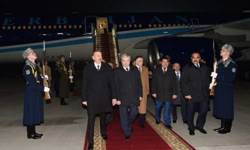 Ильхам Алиев прибыл в Беларусь