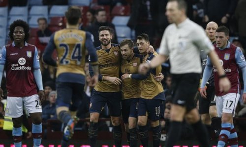 Aston Villa 0 - 2 Arsenal