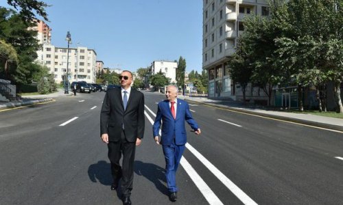 Ильхам Алиев ознакомился с новыми дорогами