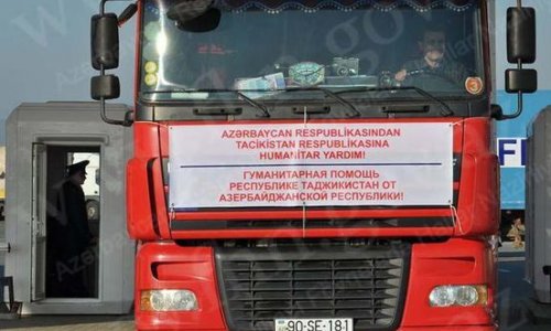 Azərbaycan Tacikistana 800 min manatlıq yardım etdi – FOTO