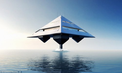 The luxurious superyacht that looks like an alien spaceship