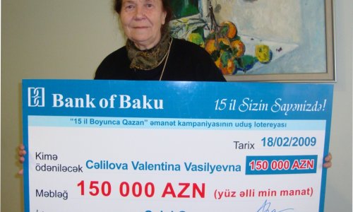 Bank of Baku verdiyi sözü tutur: Bankın Əmanətçiləri “15 İl Boyunca Qazan”ır