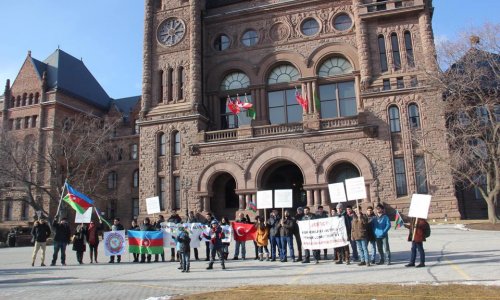 Torontoda Xocali soyqırımı anıldı - FOTOLAR