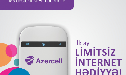 With Azercell - favorable internet everywhere