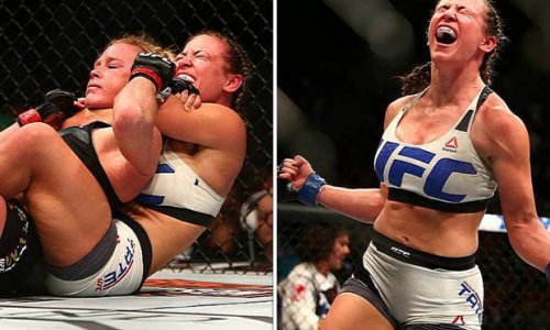 Miesha Tate CHOKES Holly Holm unconscious for UFC crown