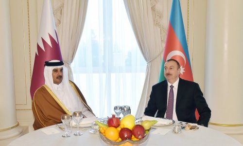 Прием в честь эмира Катара в Баку