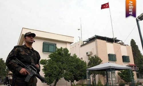 Türkiyə konsulluğunu bombardman edildi