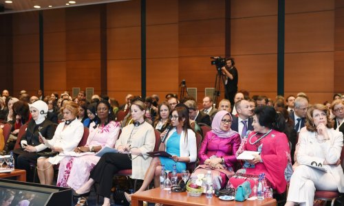 Мехрибан Алиева выступила на сессии саммита ОИС
