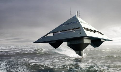 Tetrahedron Super Yacht: The boat that can fly