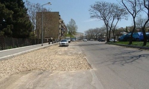 Sabunçu rayonunda yollar təmir olunur - FOTOLAR