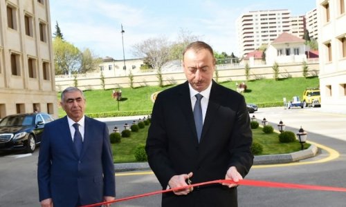 İlham Əliyev “Azəravtoyol” ASC-nin yeni binasının açılışında iştirak etdi - FOTOLAR