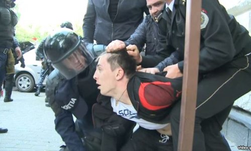 Moldovada polislə aksiyaçılar toqquşub