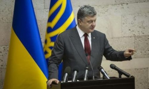 Prezident Poroşenko: “Ukraynanın suverenliyi təhlükə altındadır”
