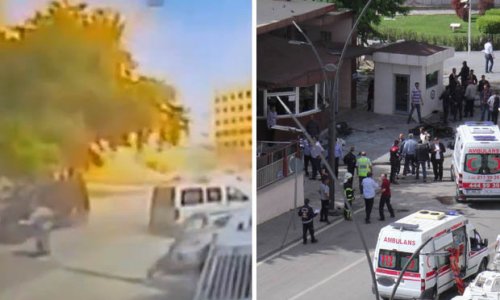 Two dead as ‘ISIS’ bomb blast hits police station terror target