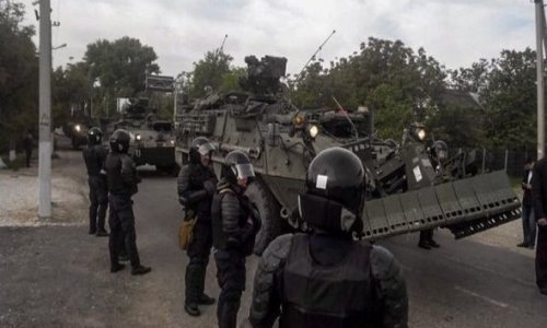 ABŞ hərbi texnikasını Moldovaya buraxmadılar - FOTOLAR