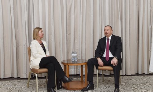 Ильхам Алиев встретился с верховным представителем ЕС