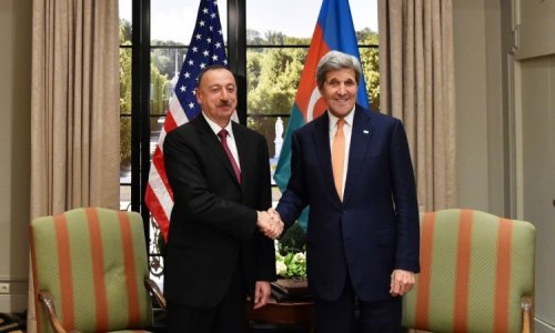 Ilham Aliyev met with John Kerry