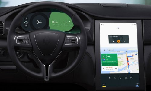 Google показал автомобильный планшет - ВИДЕО