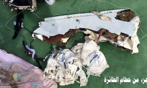 Фото обломков самолета EgyptAir