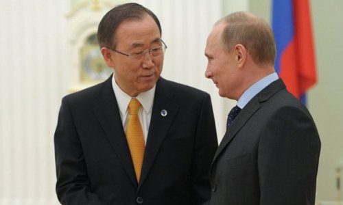 Putin Pan Gi Munu mükafatlandırdı