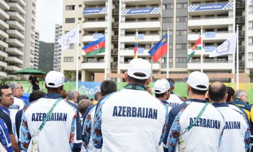 Azerbaijani flag raised in Rio Olympic village