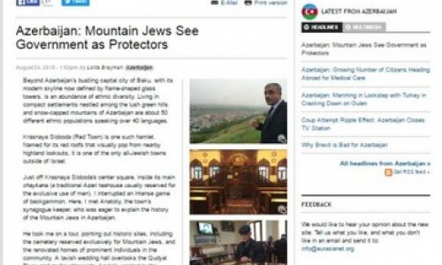 Eurasianet: Mountain Jews see government as protectors in Azerbaijan