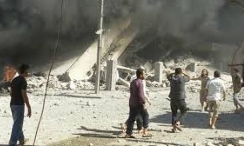 Suriyada bazarın bombalanması nəticəsində azı 25 nəfər ölüb