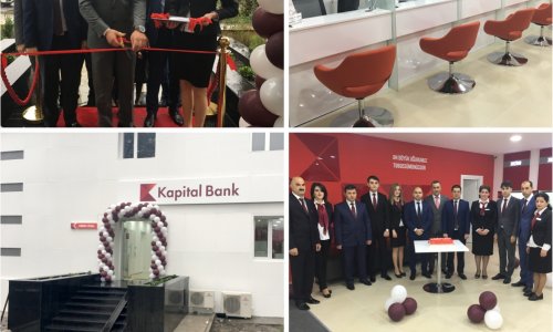 Kapital Bank открыл обновленный филиал в Гябяле