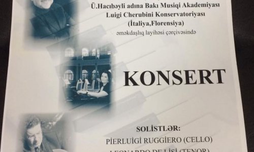 Bakıda klassik italyan musiqisi konserti