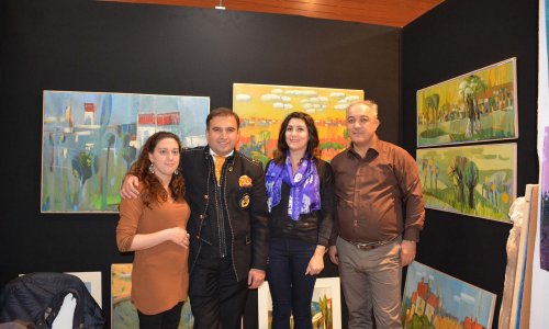 Azerbaijani artist`s works displayed at “Art Shopping” international festival