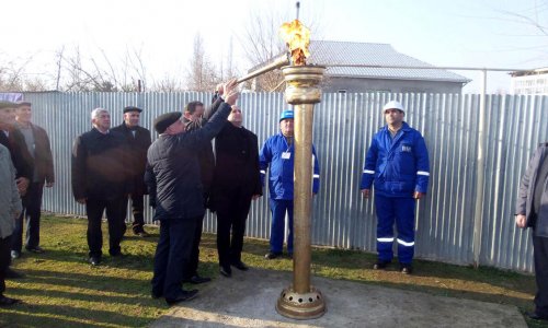 Daha iki kəndə təbii qaz verildi - FOTO