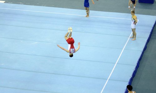 İdman gimnastikası üzrə Dünya Kubokunda ayrı-ayrı növlər üzrə final yarışlarının birinci günü başlayıb - FOTOLAR