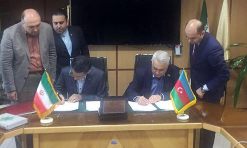 Azərbaycan və İran dəmir yolları arasında müqavilə imzalandı - FOTO