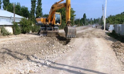 Cəbhə bölgəsindəki 20 kəndin yolu yenidən qurulur - FOTO