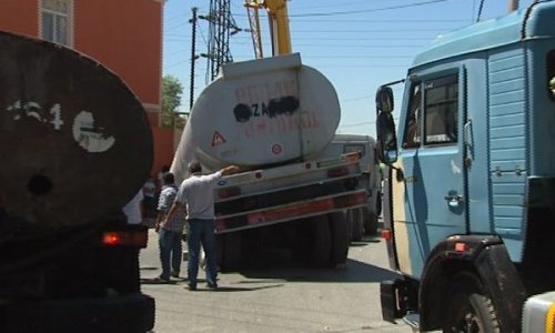 Bakıda yolda həyəcanlı anlar – VİDEO