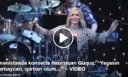 Ermənistanda konsertə hazırlaşan Ququş: “Yaşasın Azərbaycan”  - VİDEO