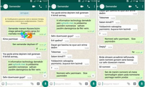 “WhatsApp”da evli qadınla rekord qıran yazışma... - FOTOLAR