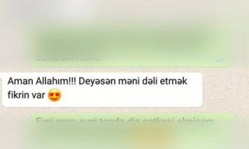 Azərbaycanda rekord qıran iki sevgilinin “WhatsApp” yazışması - FOTOLAR