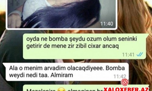 Bu “WhatsApp” yazışması rekord qırır: – “Qızın şəklini at baxım”