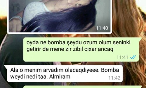 Bu “WhatsApp” yazışması rekord qırır: - “Qızın şəklini at baxım”