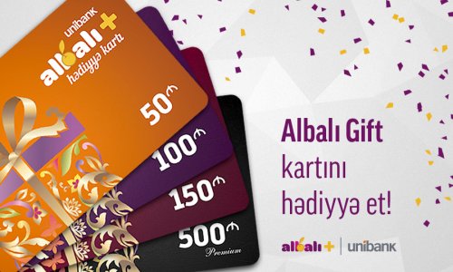 Unibank “Albalı Gift” hədiyyə kartını dövriyyəyə buraxdı