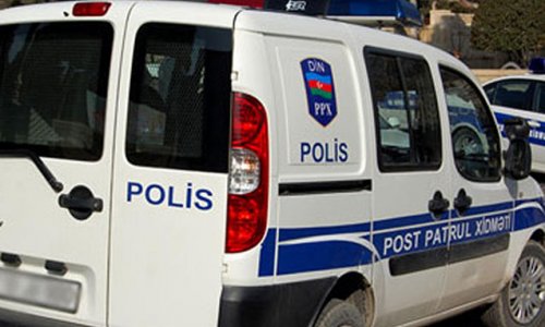 Şəmkirdə polislərin olduğu maşın aşdı