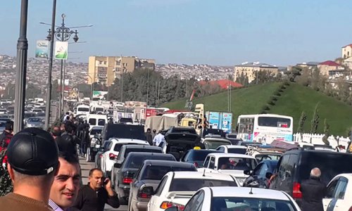 Bakı-Sumqayıt yolunda böyük tıxac