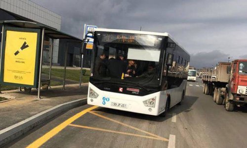 Bakıda yeni avtobuslar buraxıldı - FOTO