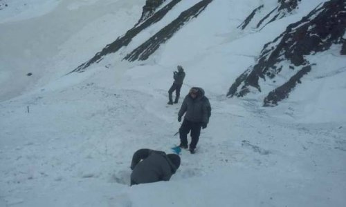 Alpinistlərin axtarışı ilə bağlı son vəziyyət - FOTOLAR