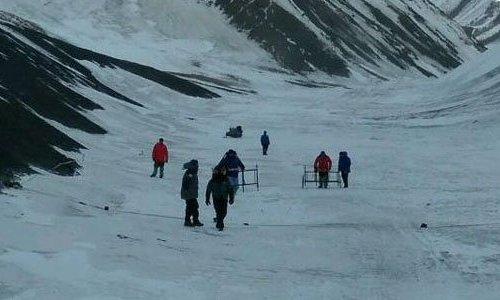 Axtarışlarda iştirak edən alpinist: 