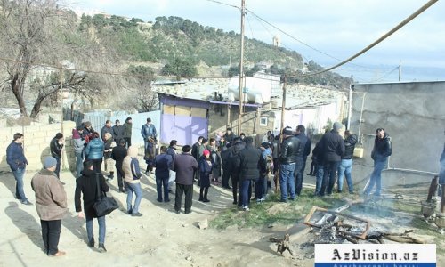 Sürüşmə Bayılı bu vəziyyətə saldı - FOTOLAR