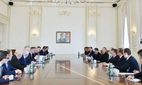 Ilham Aliyev received the delegation of business circles of Germany